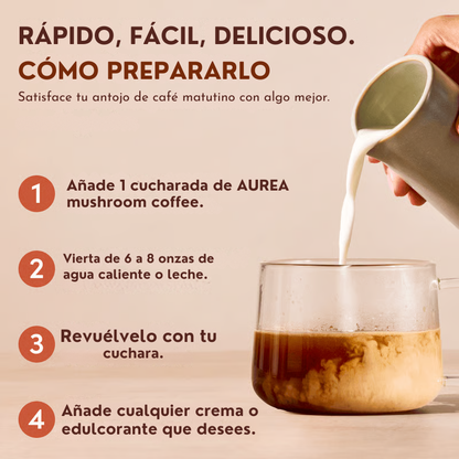 AUREA – Café de Especialidad + Hongos Adaptógenos